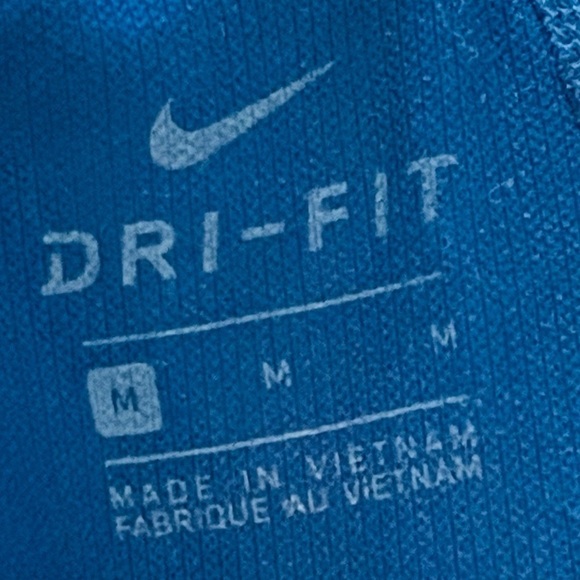 NIKE PRO Leggings Tights Purple Blue Logo Brand Down Side of Pant Medium - Picture 8 of 9